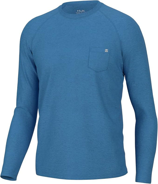 HUK Men's Waypoint Long Sleeve Shirt, Performance Fishing Tee for Men