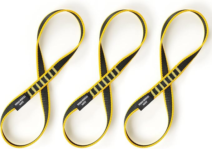 18mm Nylon Climbing Sling Runner 23KN CE2008/EN566 Certified - Webbing Straps for Outdoor Rock Climbing, Rappelling, Swing, Yoga Hammock etc