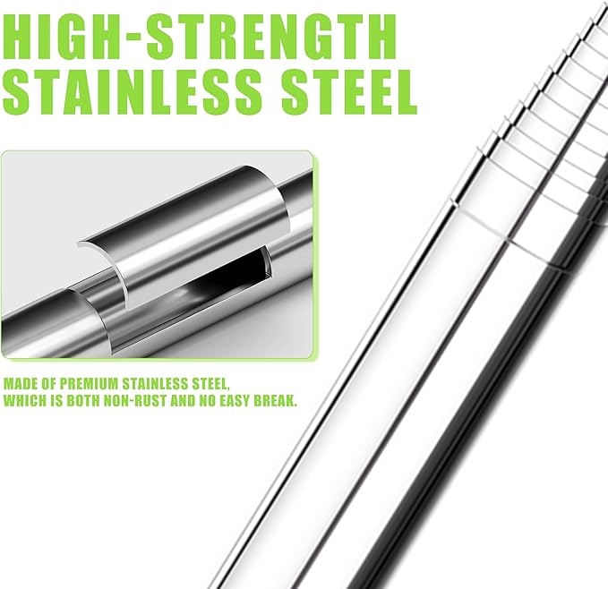 Golf Ball Retriever 9Ft/12Ft/14.5Ft/16.3Ft/20Ft Golf Ball Retriever Telescopic，Professional Stainless Steel Ball Retriever Tool Golf