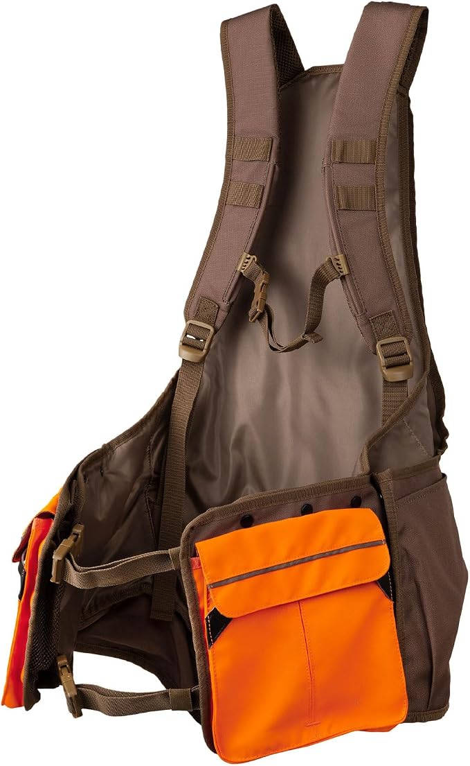 Beretta Men's Outlander Durable Water-Resistant Front-Load Capable Upland Hunting Strap Vest with Game Bag & Waterbag Holder