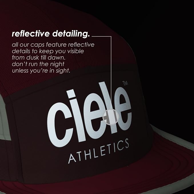 Ciele Athletics GOCap - Premium Washable Moisture Wicking Hat with Sun Protection, 5-Panel Knit Running Hat