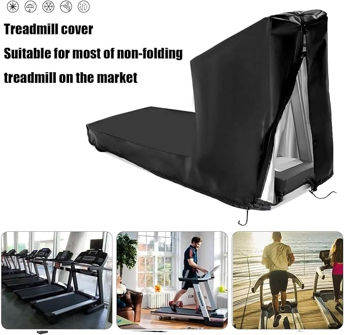 Treadmill Cover, Waterproof Outdoor Treadmill Covers with Drawstring