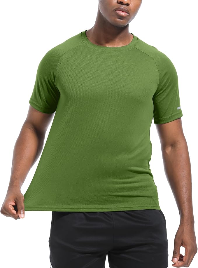 Boyzn 1, 3, 5 or 7 Pack Men's Workout Running Shirts, Dry Fit Moisture Wicking T-Shirt, Gym Athletic Short Sleeve Tee Shirts