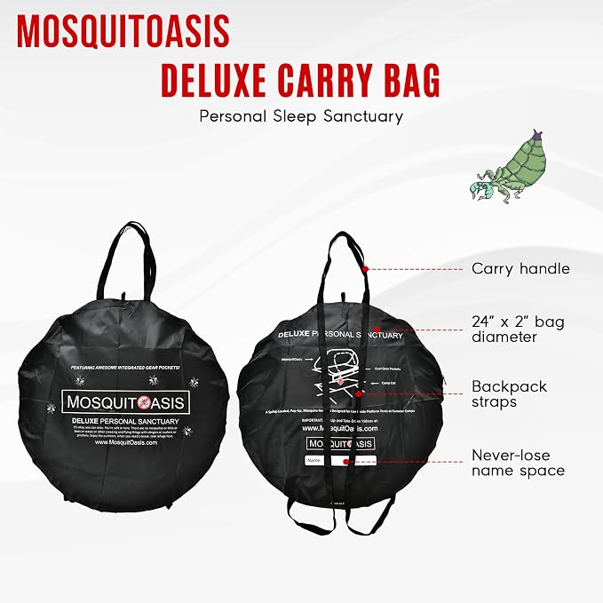 Wicked Cool MosquitOasis Deluxe Pop-Up Mosquito Net Tent for Summer Camps and Camping