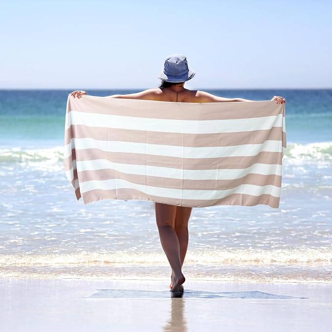 PY SUPER MODE 2 Pack Beach Towel - 75 x 35 inches Quick Dry Microfiber Beach Towels Oversized, Lightweight Soft and Absorbent Bath Towel Suitable for Swimming Pool Camping for Kids & Adults