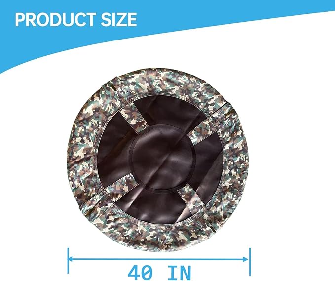 40-Inch Dish Tree Swing Replacement Fabric Cover,Oxford Fabric Outdoor Circle Swing Replacement Parts (Camo Green, 40)