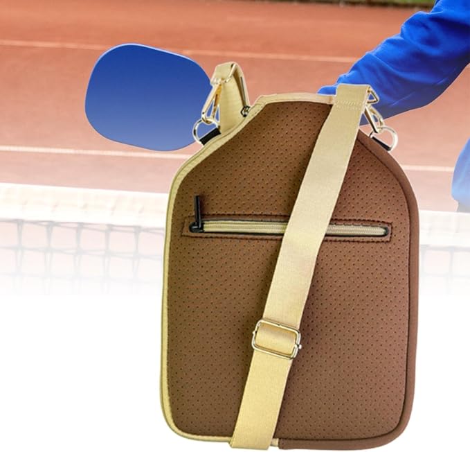 harayaa Paddle Cover Neoprene Racket Sleeve with Detachable Shoulder Strap Zipper Storage Bag Holder Case Suitable for Park Activities Home Communi