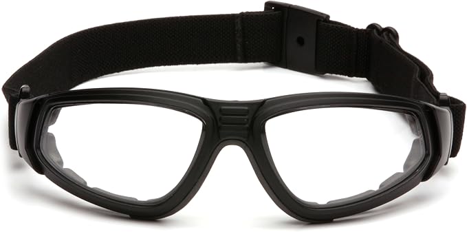 Pyramex XSG Safety Eyewear, Clear Ballistic, Gray Ballistic And Amber Ballistic Interchangeable Lenses With Black Frame