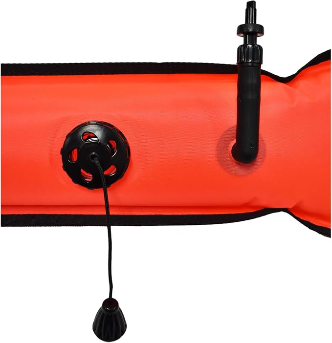 Scuba Choice Surface Marker Buoy (SMB) High-Visibility Dive Signal Tube, Durable Nylon TPU, Compact & BCD-Compatible, Easy Oral Inflator for Diving, Freediving & Underwater Safety