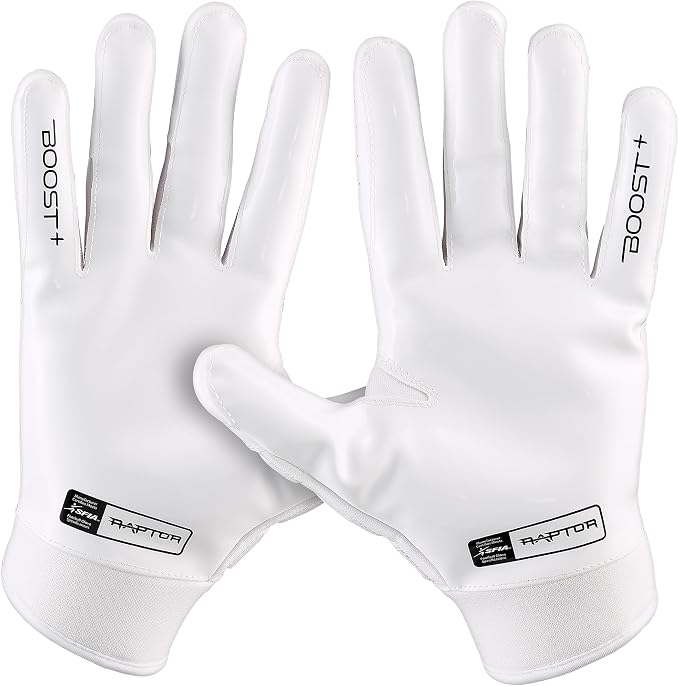 Grip Boost Football Gloves Raptor 2.0 Padded Men's Lineman Gloves with Boost Plus Grip Technology