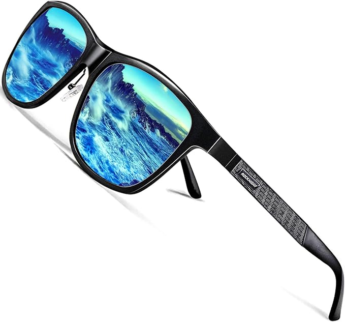 ROCKNIGHT Polarized Driving Sunglasses with Spring Hinges