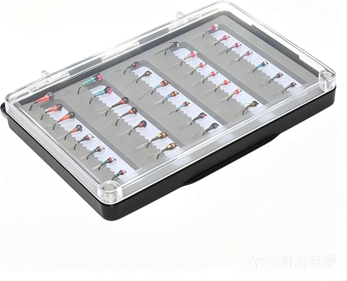 24/36/50/66 Premium Hand Tied Fly Fishing Flies Assortment | Waterproof Fly Boxes | Dry, Wet, Nymphs, Streamers, Wooly Buggers, Terrestrials | Trout, Bass Lure Set, Kit, Gift