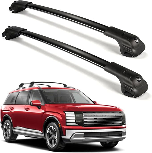 Roof Rack Cross Bars Compatible with 2026 Hyundai Palisade, 260 LBS Aluminum Crossbars Rails Cargo Rooftop Bike Snowboard Skiboard Luggage Rack Cargo Carrier