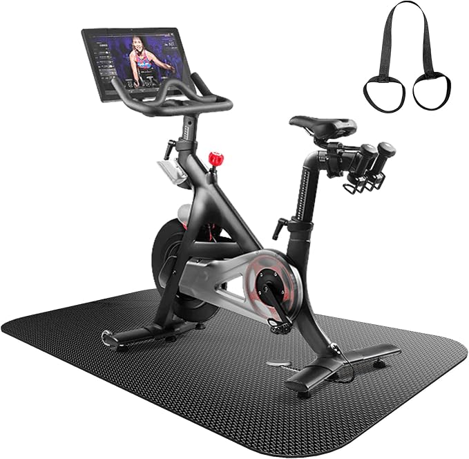 Treadmill Mat,Bike Mat,Stationary Bike Mat,Foldable Treadmill Mat for Hardwood Floors and Carpet.for Exercise Bike,Exercise Equipment Indoor Cycles,Rowing Elliptical