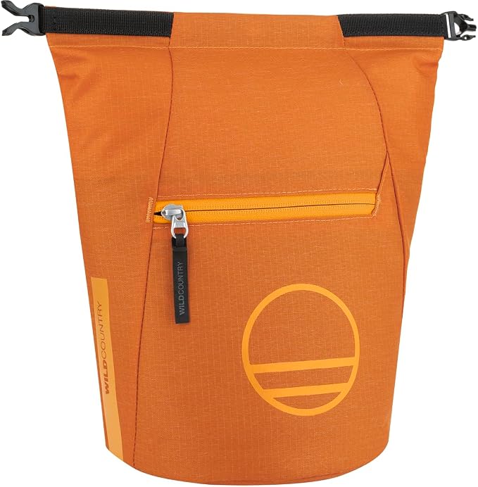 Wild Country Spotter Boulder Chalk Bag - Large Rock Climbing Chalk Bucket with Zippered Pocket
