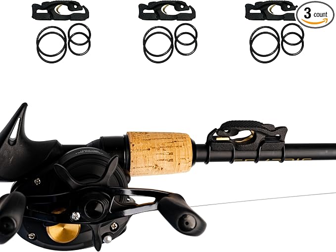 FinMan Multitool & Stow | Rod Mounted Line Cutter & Hook Keeper for Tackle Changes | Prevent Tangles, Keep Hooks Safe and Sharp, and Secure Weights | Easy to Install & Made in The USA