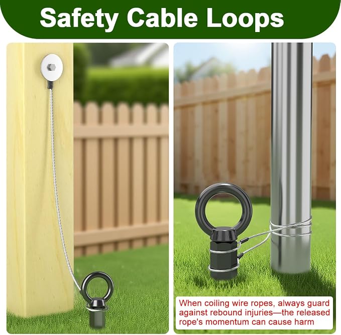 4 Pcs 30" Ground Anchors Shed Anchors Kit Heavy Duty 12mm Solid Steel, Triple-Turn Helix Earth Anchors for Sheds, Carport, Canopy, Gazebo, Trampoline, Mobile Home