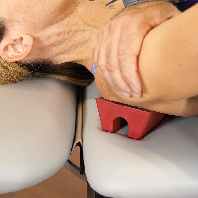 OPTP Mobilization Wedge – Compact and Comfortable Wedge for Spine and Extremity Mobilizations – 1” Molded Groove and Non-Slip Rubber Design