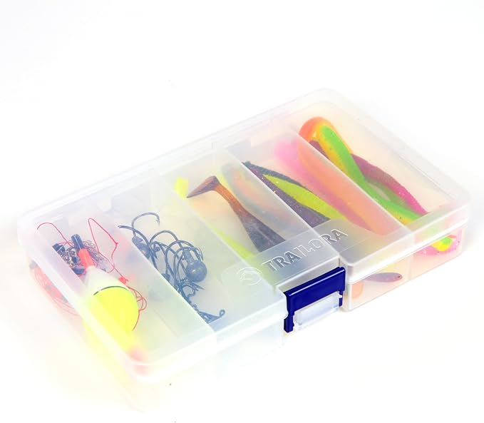 Fishing Kit with Rod, Pre-Spooled Reel, Tackle, Hooks, Zip Carry Case - Camping/Hiking/Kayaking/Boat/RV/Car/Cabin/Cottage