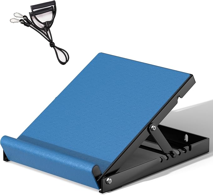 650lbs Steel Slant Board, 5-Angle Calf Stretcher for Plantar Fasciitis & Achilles Relief, Non-Slip Incline Board for Home Gym & Stretching