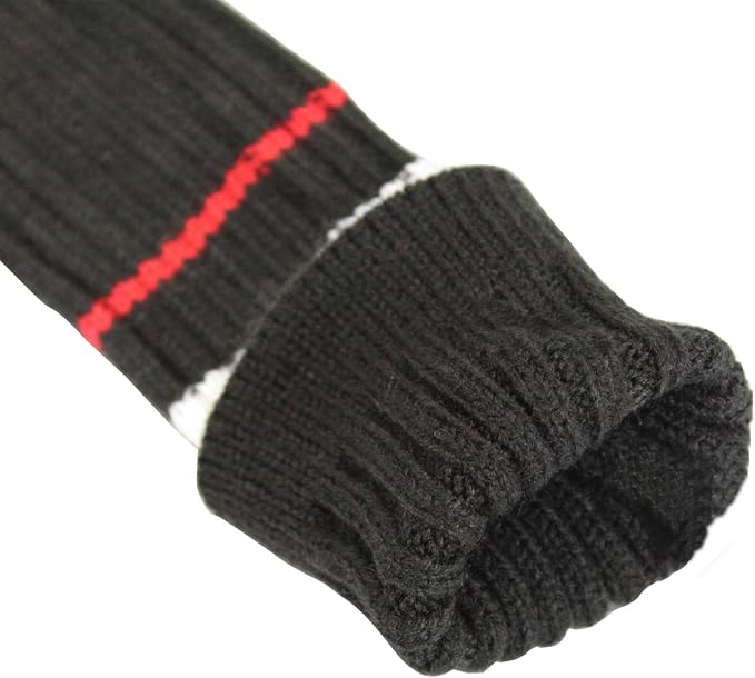 Scott Edward Golf Club Head Covers Set of 4, Acrylic Yarn Double-Layers Knitted, with Rotatable Number Tags
