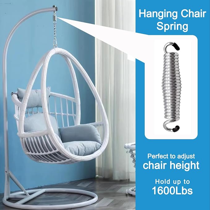 Heavy Duty Porch Swing Springs, 2-Pack for Hammock Chairs