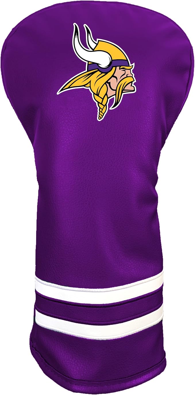 Team Golf NFL Vintage Driver Golf Club Headcover (Printed), Form Fitting Design, Retro Design with Fleece Lining for Extra Club Protection