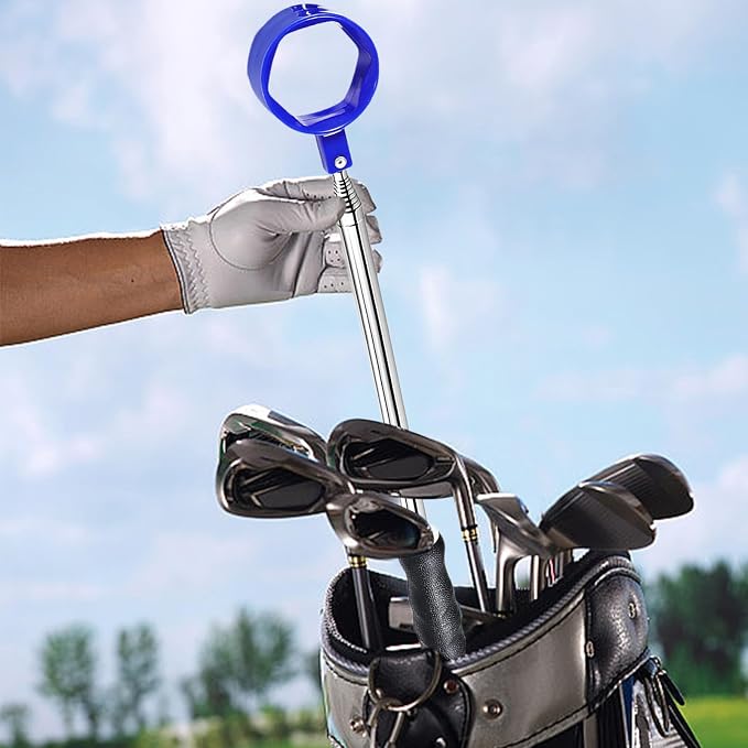 Golf Ball Retriever Telescopic | Heavy Duty Grabber,Portable Stainless Steel Ball Retriever | for Golfers Water Outdoor Mud Tree Bushes