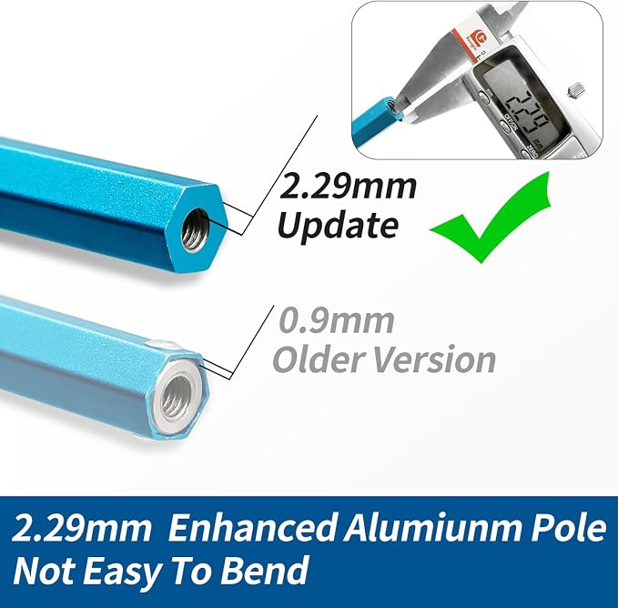 SANLIKE Telescopic Fishing Gaff Aluminum Pole with Nonslip Rubber Handle Stainless Steel M8 Screw Hook