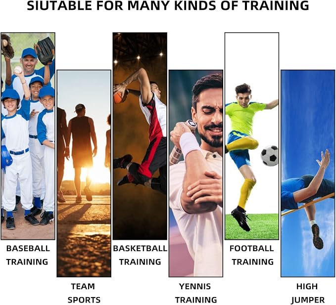 Speed Training Equipment, Resistance Band 80lb Multi-Sport Exercise Set with Handles Help to Improve Focus Explosive Agility Power Suit for Vertical Jumping Baseball Running Football