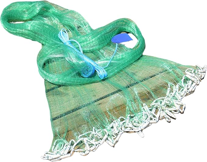 Easy Throw Cast Net for Fishing - Durable Fish Nets for Fishing with Smooth Casting, Perfect for Catching Fish, 8/9/10/12ft Radius