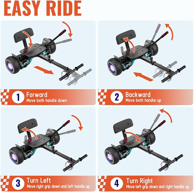 CBD Scooter with Corlorful LED Lights,6.5" Wheels, Dual 300W Motor Scooter for Kids Girls Boys Adults, All Ages