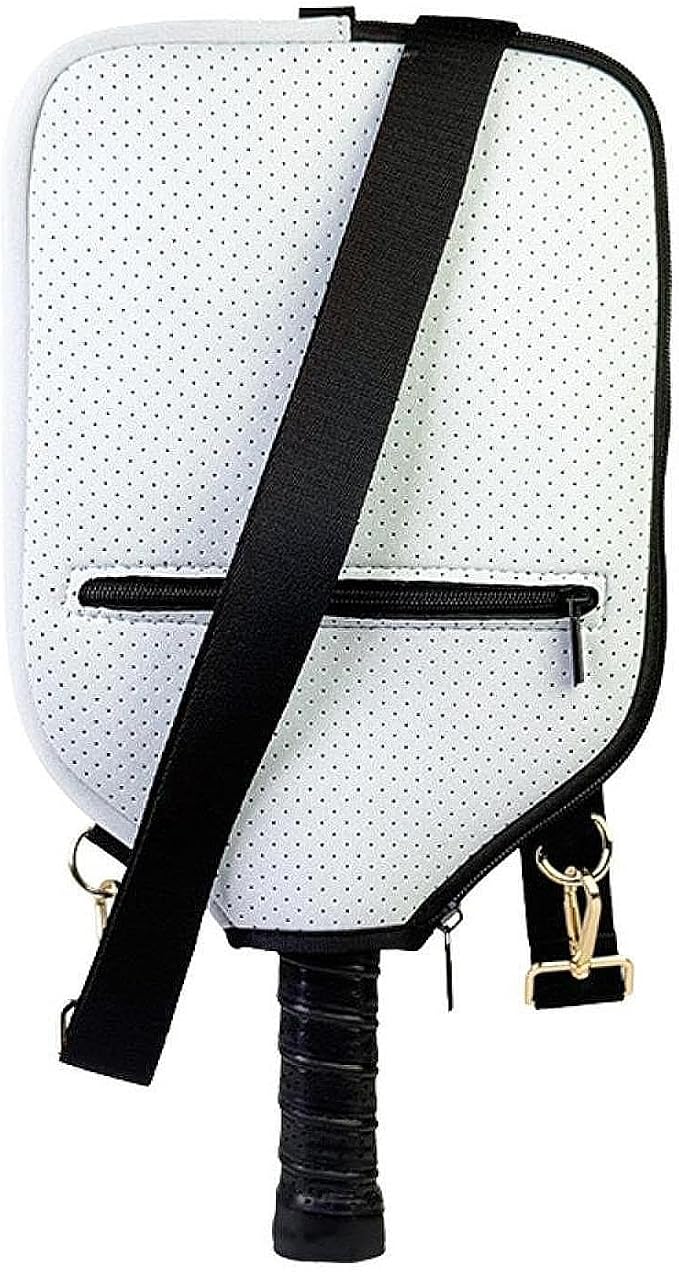harayaa Paddle Cover Neoprene Racket Sleeve with Detachable Shoulder Strap Zipper Storage Bag Holder Case Suitable for Park Activities Home Communi