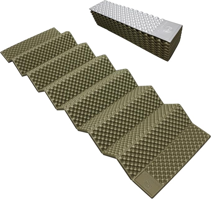 Ultralight Foam Backpacking Sleeping Pad – Foldable Camping Mat with Closed-Cell Insulation, Silent & Durable Camping Pad, Compact Accordion Camping Mattress for Hiking, Tent, Ground