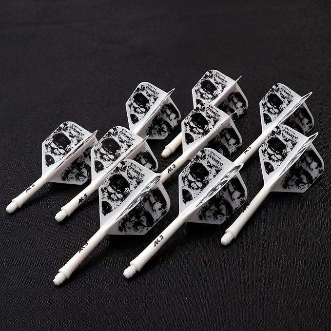 CUESOUL 3 Sets Integrated Dart Shaft and Flights,Dart Shaft Length 21mm/28mm/33mm