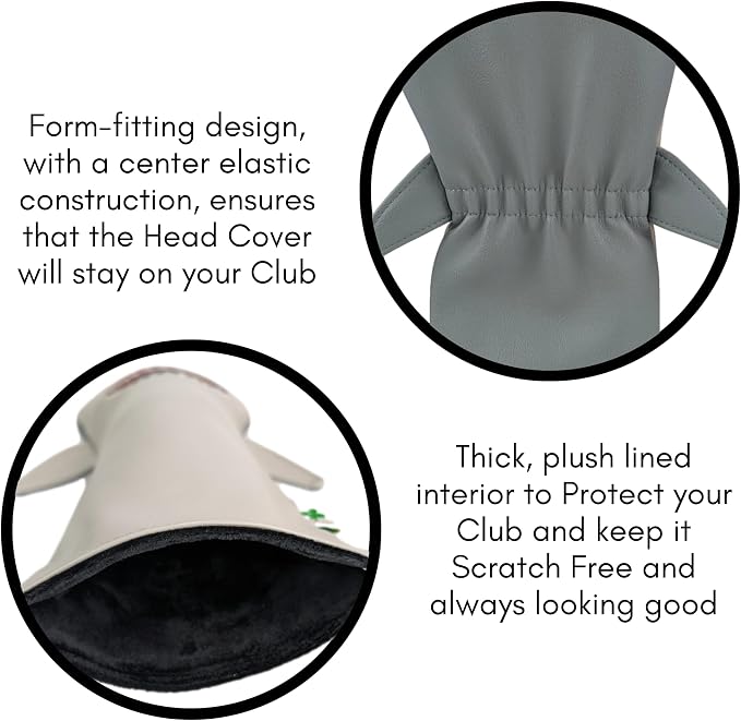 Foretra Driver Headcover | Premium Leather Golf Club Covers | Novelty Design Golf Head Covers Essential Golf Accessories for Men and Women | Universal Fit for Golfer Clubs