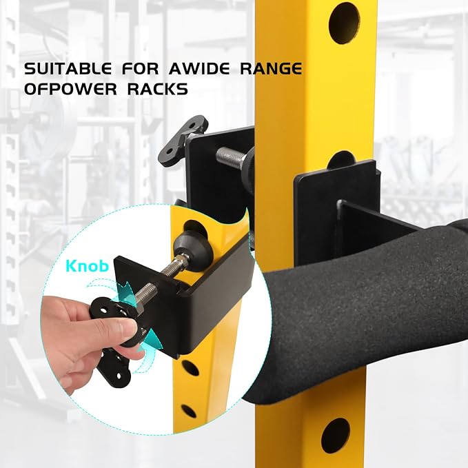 Nordic Hamstring Curl Squat Rack Attachment: Leg & Ab Workout for Power Rack Nordic Hamstring Curl, Sit-ups, Bulgarian Split Squat for Home Gym