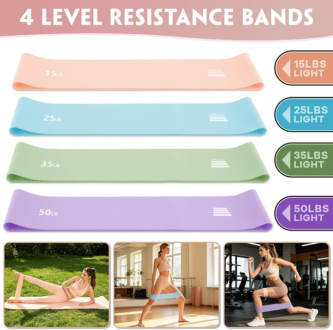 kornsurte Pilates Kit, 19PCS Pilates Equipment for Women, Pilates Ring and Ball Set, Resistance Bands, Ankle Weights, Pilates Starter Set for Home Workout, Core Strength & Flexibility