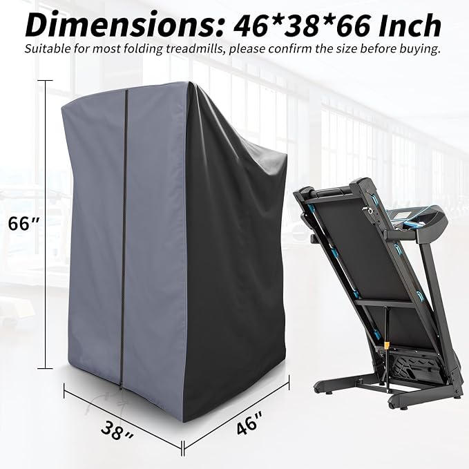 XYZCTEM Treadmill Cover - Dustproof Waterproof Folding Treadmill Cover for Indoor Outdoor Use