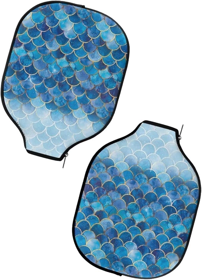 Pickleball Paddle Covers, Fits Standard Pickleball Racquets, Durable Zippered Paddle Cover Universal 8.6 x 11.4Inch