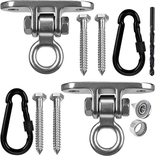 Heavy Duty Swing Hanger for 1000 LBS Capacity Hammock Hanger 180° Swing Stainless Steel Swing Hardware Accessories for Porch Playground Yoga Sand Bag