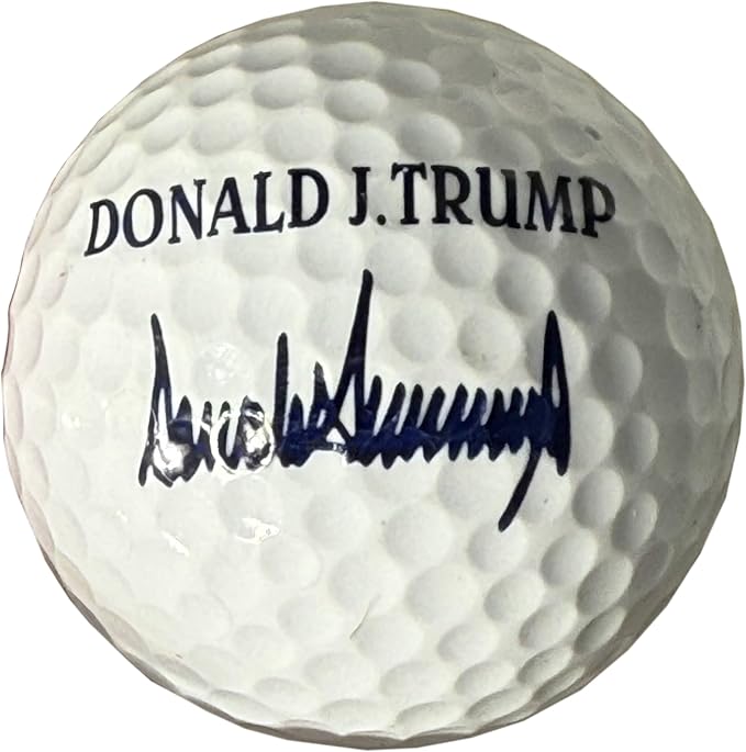 Donald Trump Commemorative Golf Ball Set and Presidential Golf Towel – Includes White Signature, Red, Presidential Seal Balls, and Navy Blue Towel with Great Seal – Limited Edition Collectible