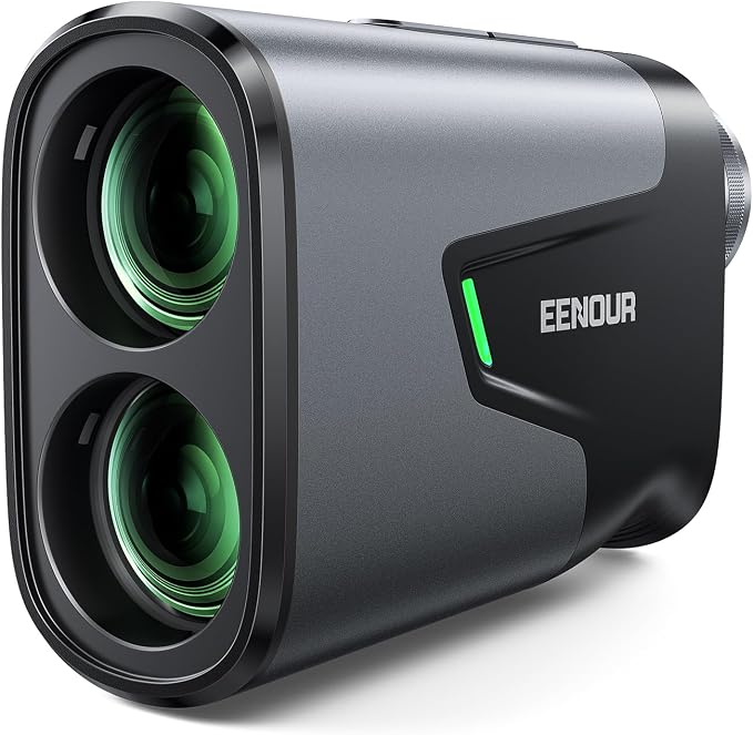 EENOUR Golf Range Finder with Slope, 1200 Yards Golf Rangefinder, Laser Rangefinders with Pin Lock Vibration, 7X Magnification, Rechargeable Compact Portable Range Finder Golfing for Men Women