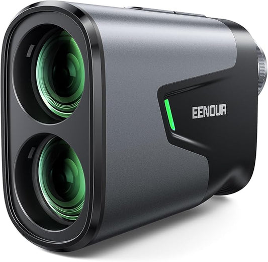 EENOUR Golf Range Finder with Slope, 1200 Yards Golf Rangefinder, Laser Rangefinders with Pin Lock Vibration, 7X Magnification, Rechargeable Compact Portable Range Finder Golfing for Men Women