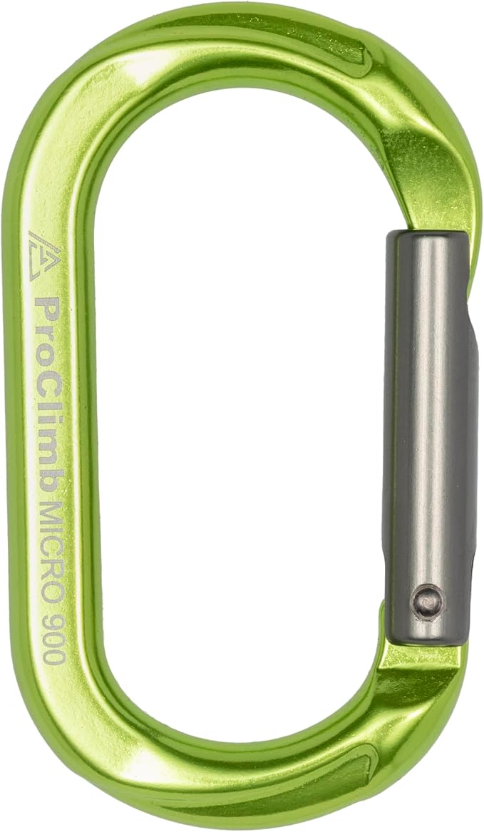 Carabiner Micro 900 Aluminum Straight Gate Keylock 4 kN