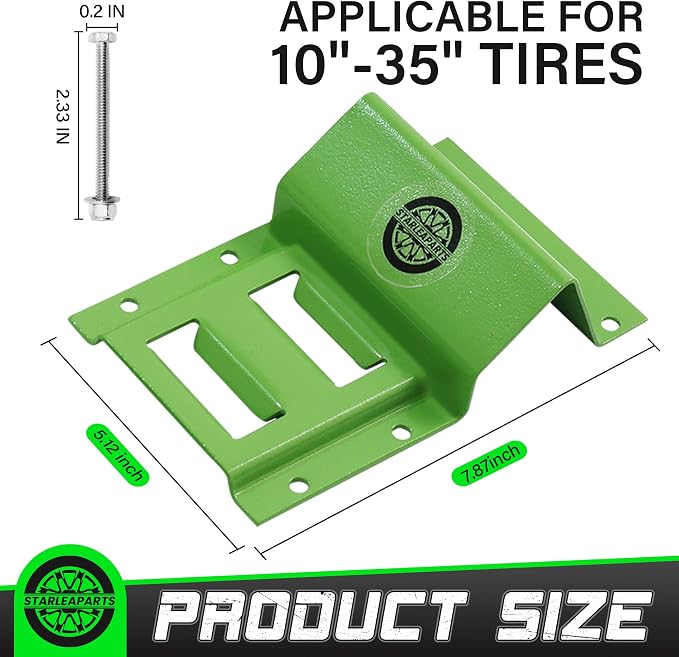 Heavy Duty Wheel Chock Tie Down Straps Set (2PK) - 4,400lb Guaranteed Max Break Strength, (2) 2" x 8' Trailer Tire Straps with (4) Wheel Chocks for ATV, UTV or Tractors
