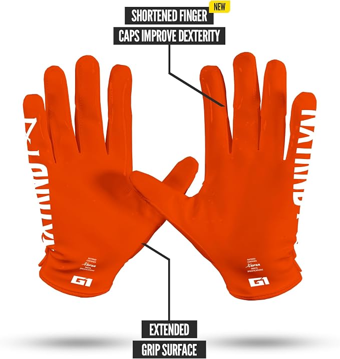 Nxtrnd G1 Pro Men's Football Gloves, Adult Sticky Receiver Gloves