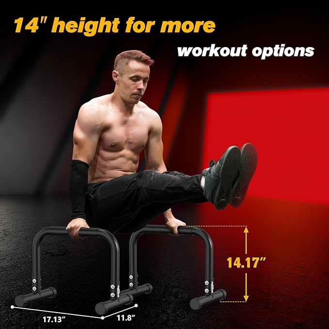 RELIFE REBUILD YOUR LIFE Dip Bars Functional Heavy Duty Dip Stands Push Up Stand