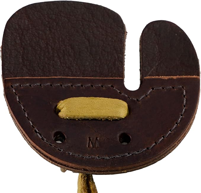 Hornet Split Finger Bison Leather Tab – Handmade in USA for Traditional Archery – Available in Medium & Large – Left & Right Hand