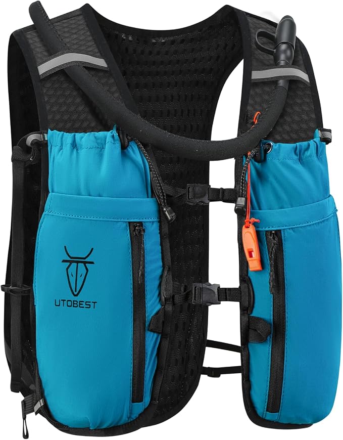 UTOBEST 10L Running Hydration Vest with 2L Bladder – Lightweight Trail Running Vest for Women & Men, Adjustable Marathon Backpack for Running